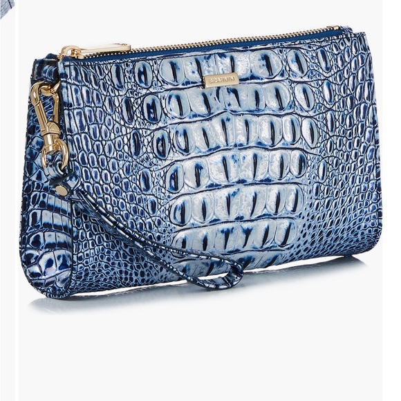 Flash Sale ⚡️NWT Brahmin Daisy Croc Embossed Leather Wallet. - Picture 2 of 7